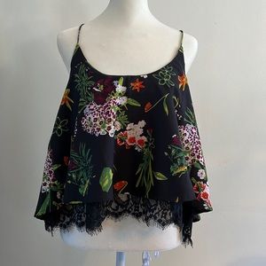 Floral Top Flowy Lace